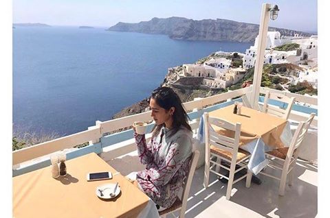 Mira Sethi In Santorini, Greece