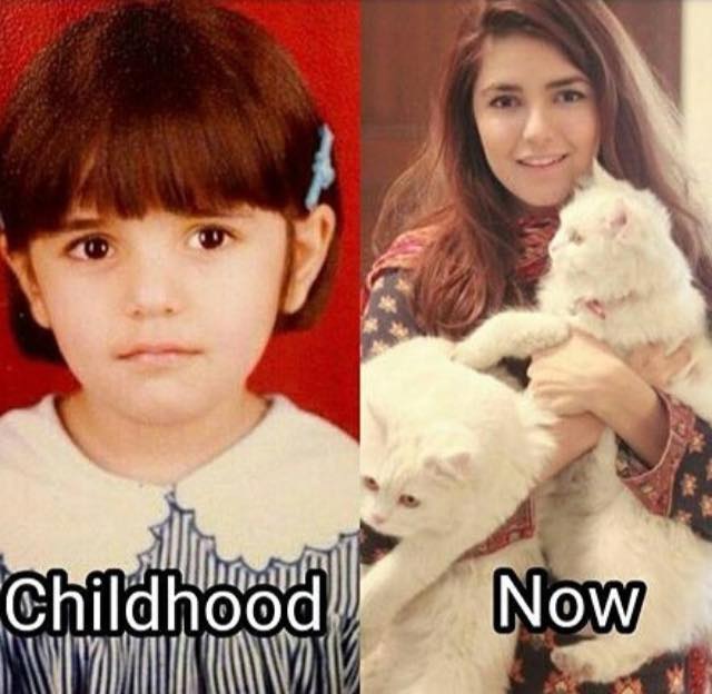 Momina Mustehsan Childhood Photo