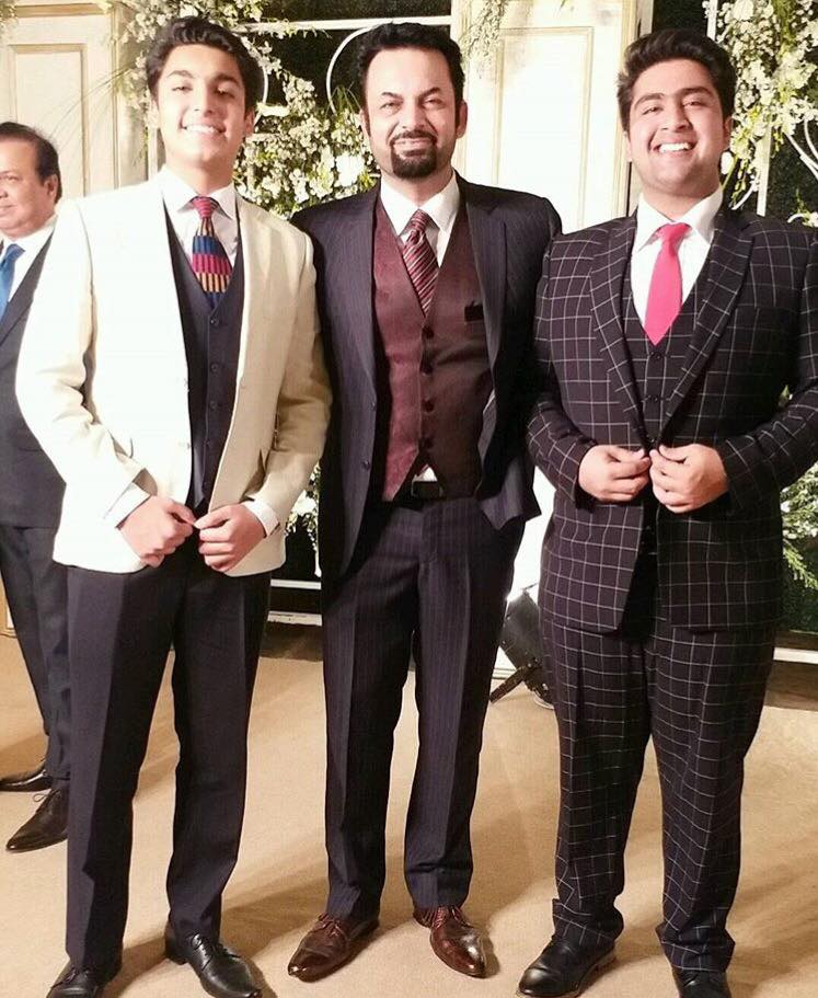 Nauman Masood With His Sons