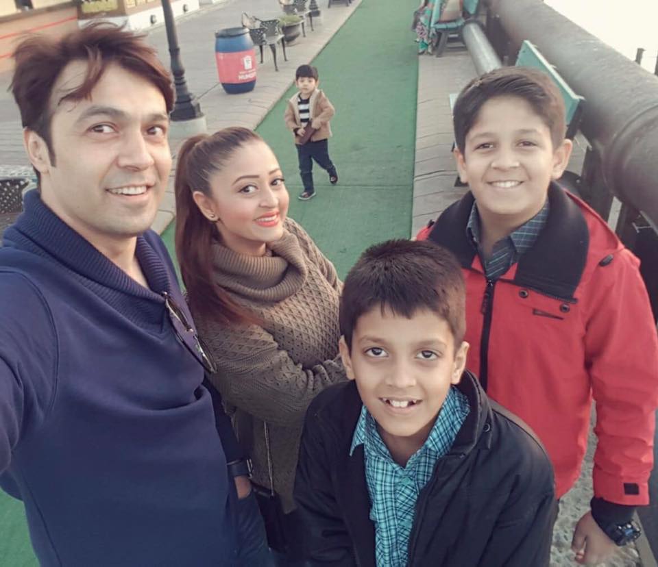 Omair Leghari With His Family