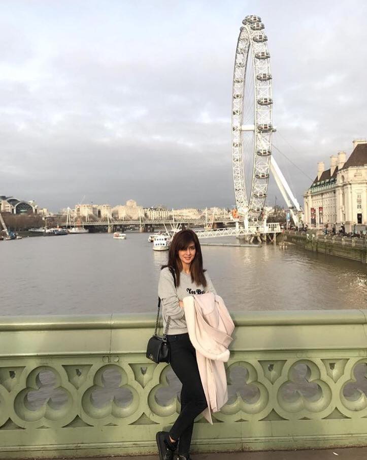 Saba Qamar on holidays in London