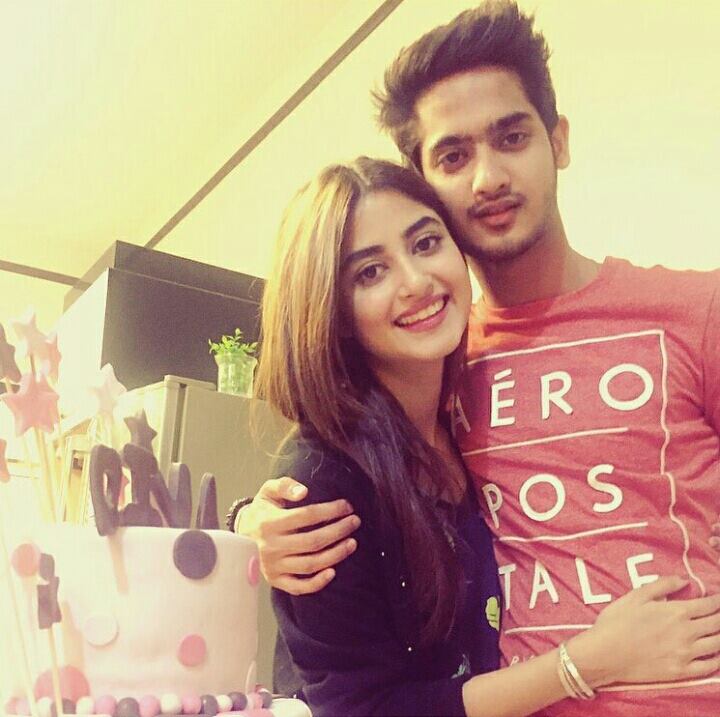 Sajal Ali with brother - Arts & Entertainment Images & Photos