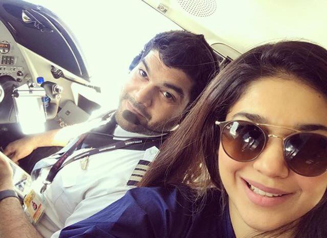 Sanam Jung With Her Pilot Husband