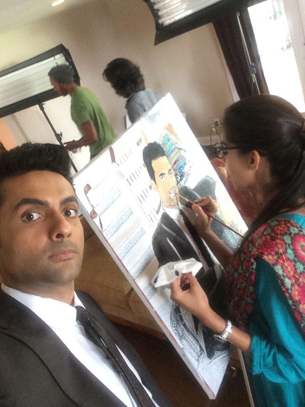 Sanam Saeed Painting Skills