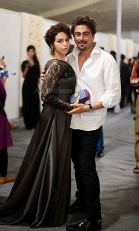 Shaan Shahid With His Wife At Ary Film Awards
