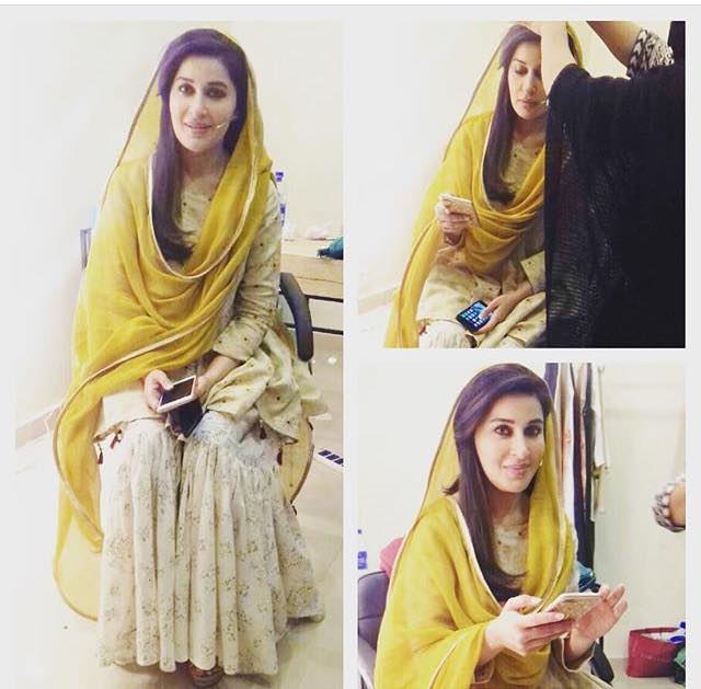 Shaista Lodhi On The Sets Of Ramzan Show
