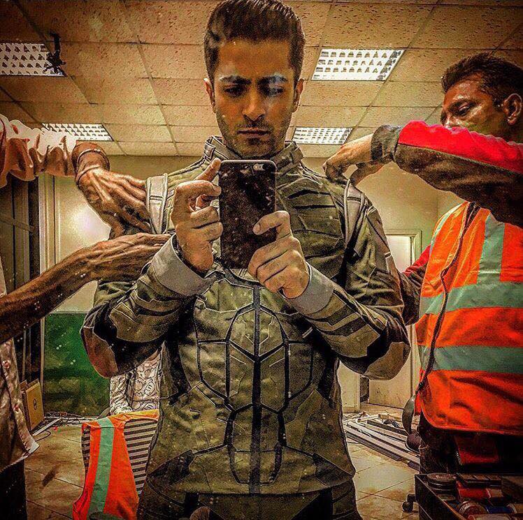 Sheheryar Munawar On The Set Of Ghazi