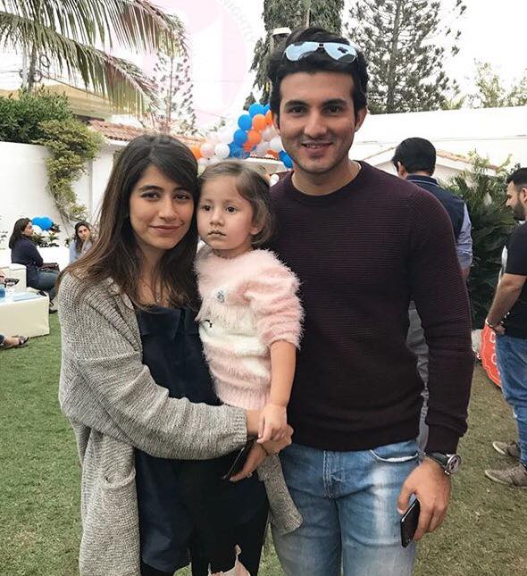 Syra & Shahroz With Their Daughter At A Birthday Party
