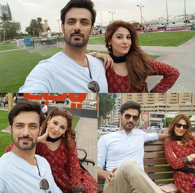 Zahid Ahmed & Hina Altaf Taking Selfies During Shooting - Arts ...