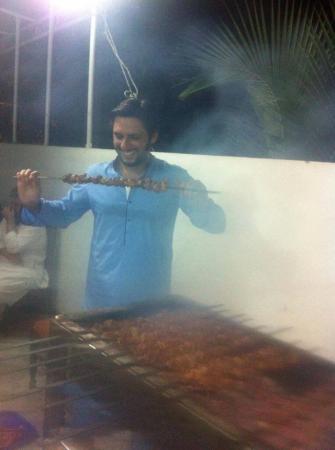 Shahid Afridi having Tikka Party after Qurbani