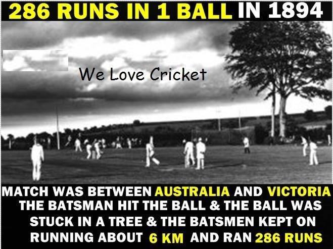 286 Runs In 1 Ball