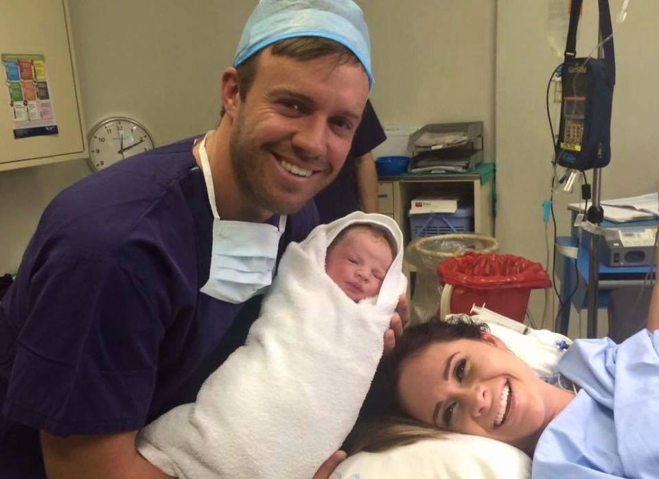 AB de Villiers, Danielle de Villiers with their Newborn Baby Boy