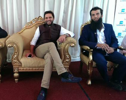 Afridi With Moeen Ali At SAF Fund Raising Event
