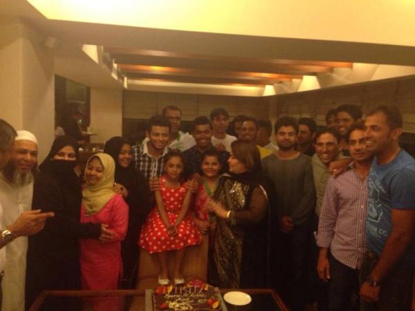 Ahmad Shahzad At Mushtaq Ahmad's daughter Sumiya birthday