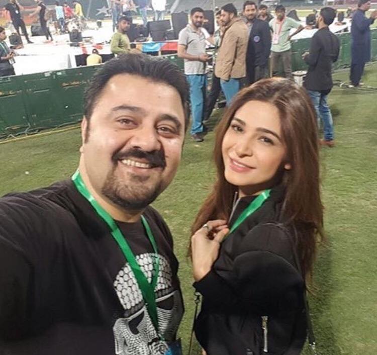 Ahmed Ali Butt & Ayesha Omar Rehearsing At Gaddafi Stadium
