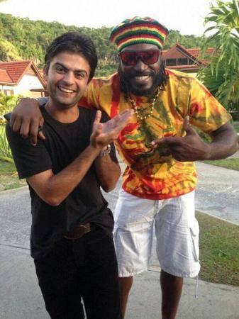 Ahmed Shehzad With Chris Gales Together