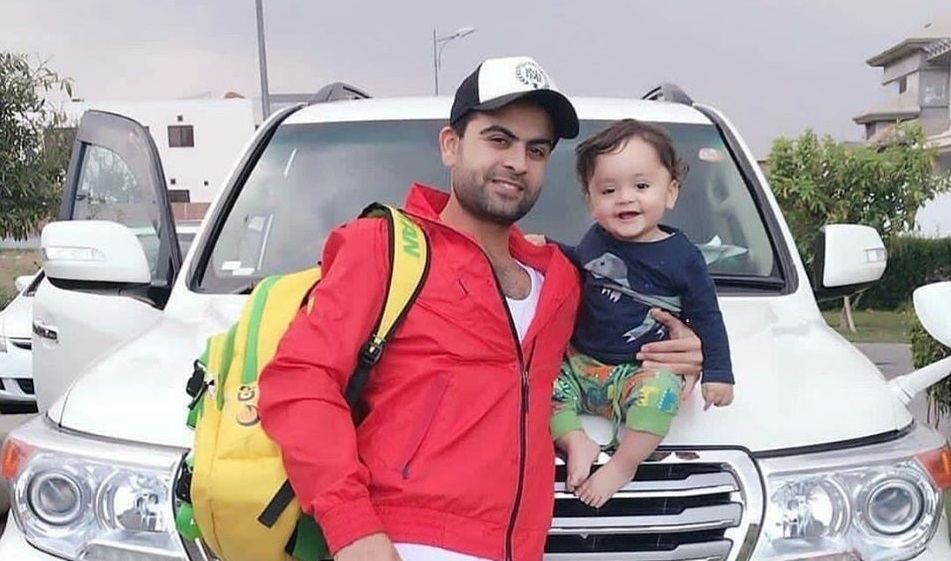 Ahmed Shehzad With His Cute Son
