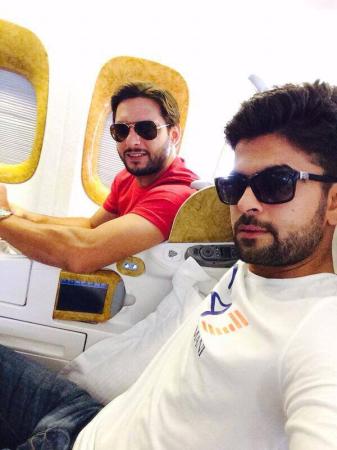 Ahmed Shehzad With Shahid Afridi Traveling To UK