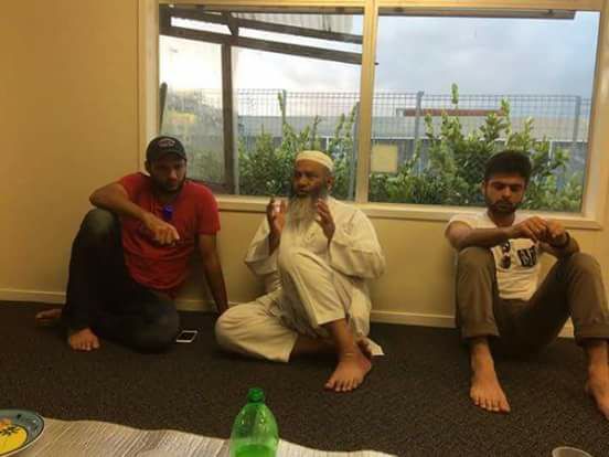 Ahmed Shehzad & Shahid Afirdi In Auckland Mosque