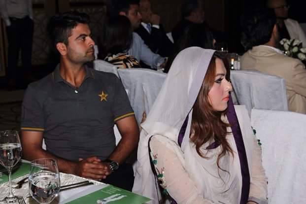 Ahmed Shezad with his wife