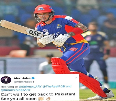 Alex Hales Excited To Come To Pakistan Again