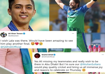 Ali Khan Tareen Misses Shahid Afridi For The Final