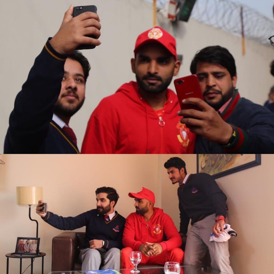Asif Ali Meets His Fans During His Visit At Punjab College