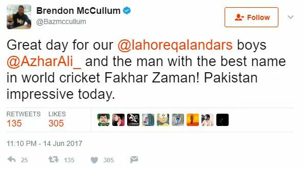 Brendon Mccullum Tweet