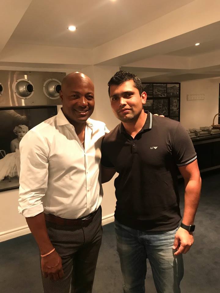 Brian Lara With Kamran Akmal