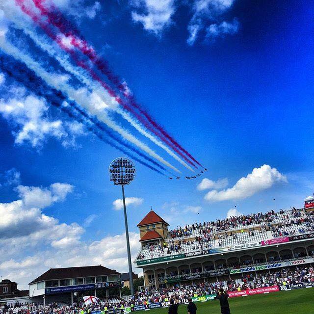 British Army Fighter Jets Passing Over Nottingham To Celebrate Ashes Victory