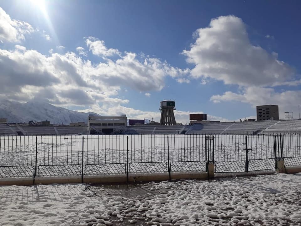 Bughti Stadium, Quetta After Snowfall