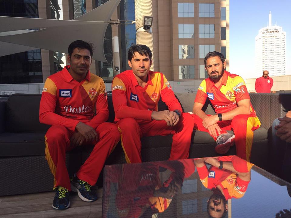 Captain Misbah and Muhammad Sami of Islamabad United
