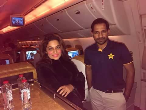 Captain Sarfaraz With Meera