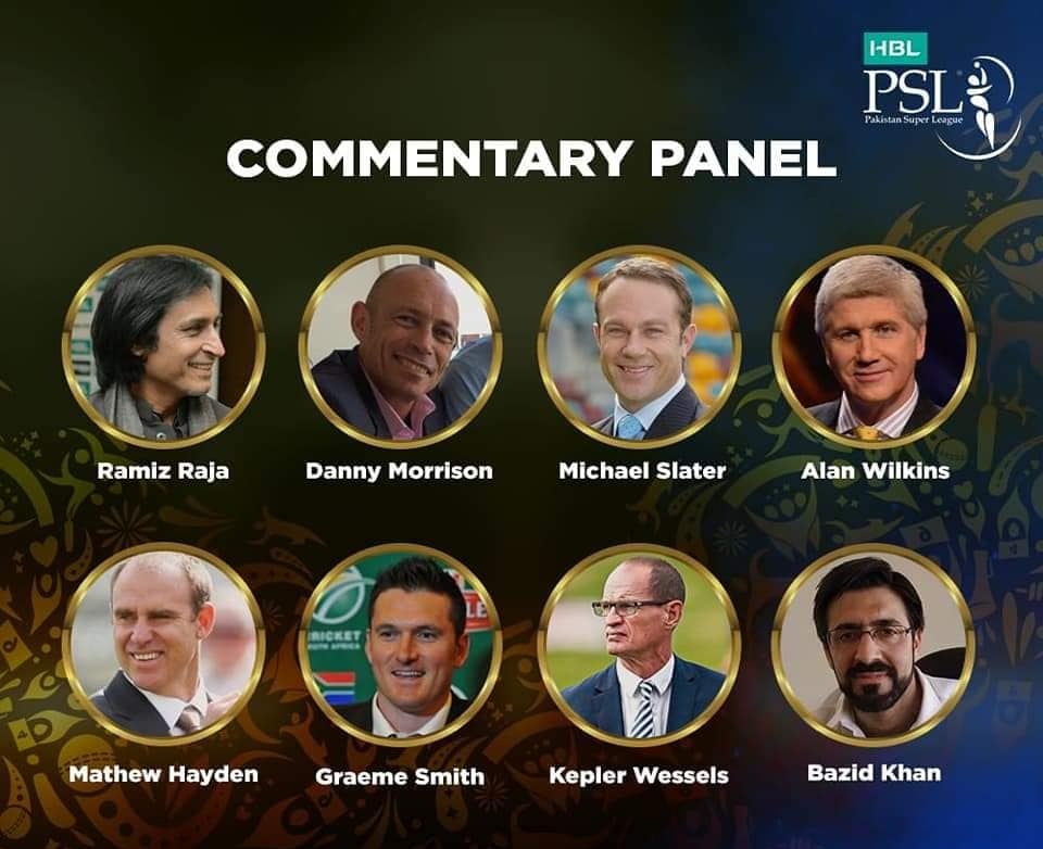 Commentary Panel For PSL 2019