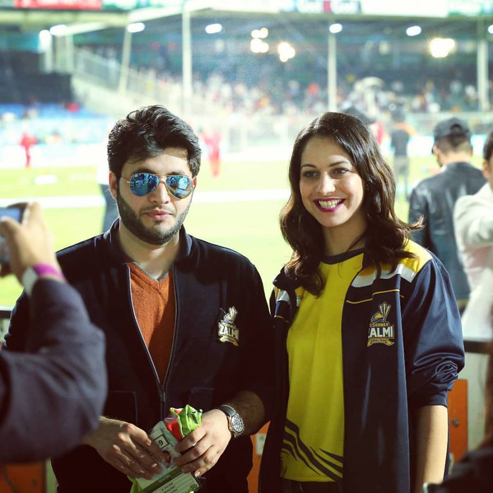 Cybil j Chowdhry with Javed Afridi
