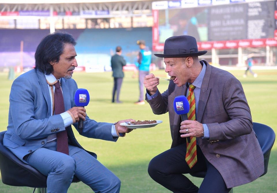 Danny Morrison Enjoying Gola Kabab At National Stadium