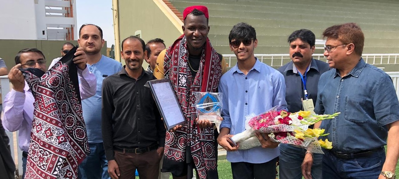 Daren Sammy Khan Awarded Honorary Life Time Membership By Karachi Press Club