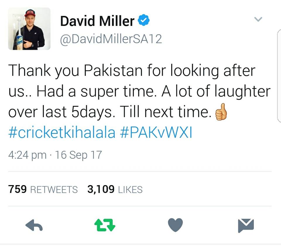 David Miller Tweets