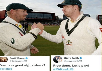 David Warner and Steve Smith are ready For The Historic Benaud-Qadir Trophy