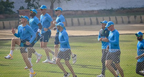Day Two: South African Test Team Practice Session At Karachi Gymkhana