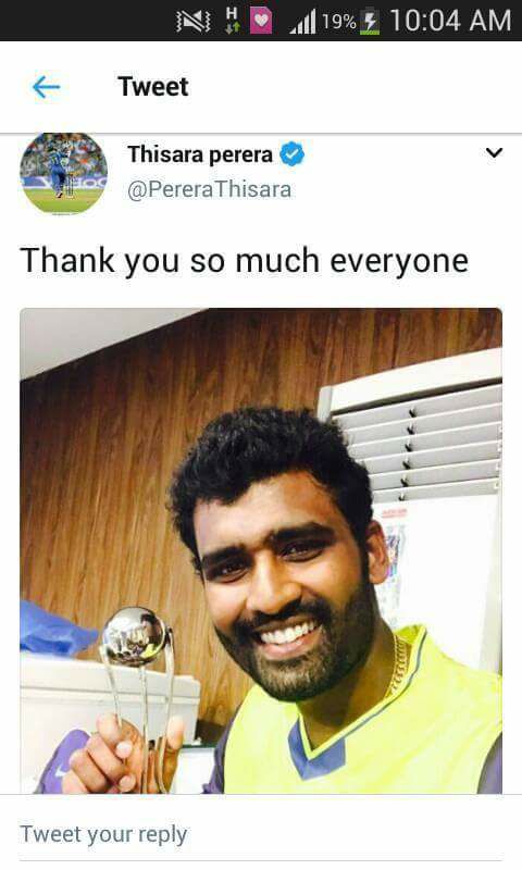 Excellent Performance Thisara