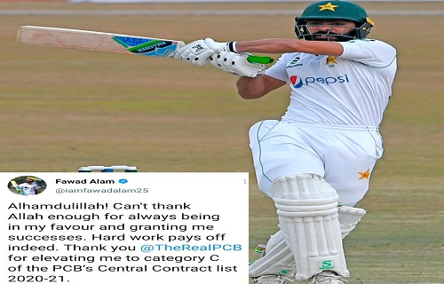Fawad Alam Thanked PCB On Rewarding Him 