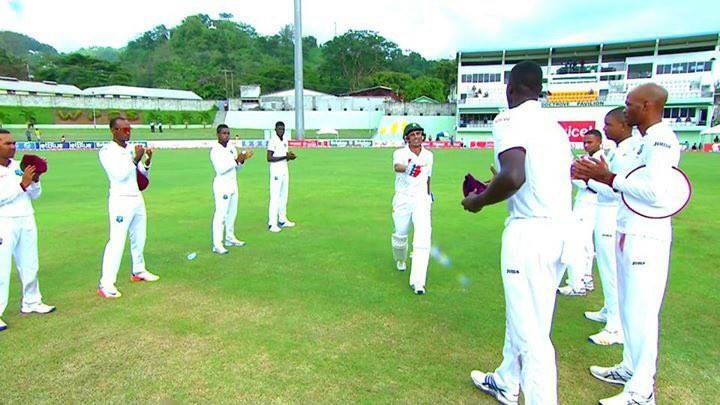 Guard Of Honor For Younis Khan By West Indies Players