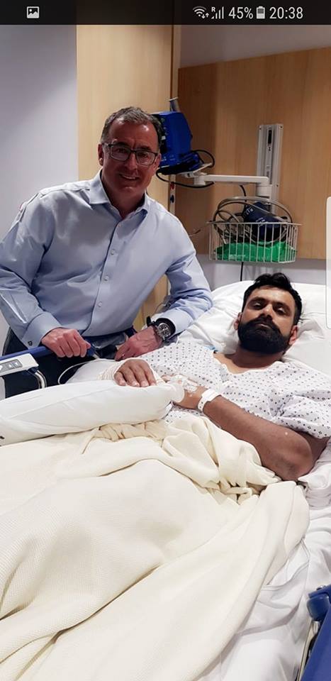 Hafeez's Thumb Surgery Has Been Done Successfully