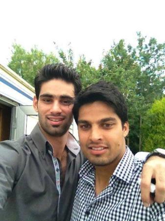 Hammad Azam with Umer Amin - Cricketers from Rawalpindi