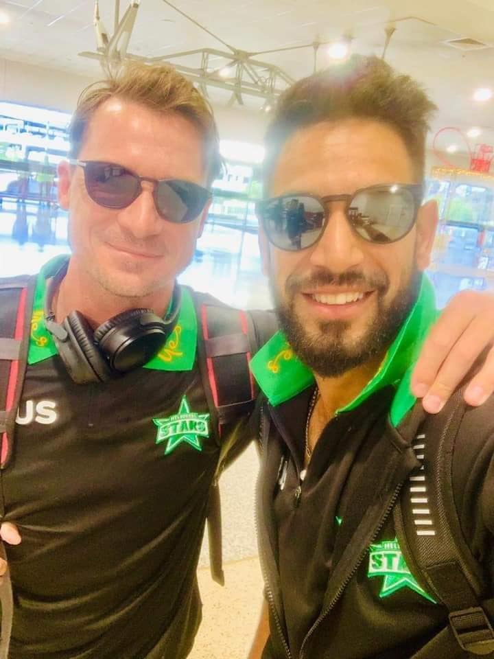 Haris Rauf With Dale Steyn