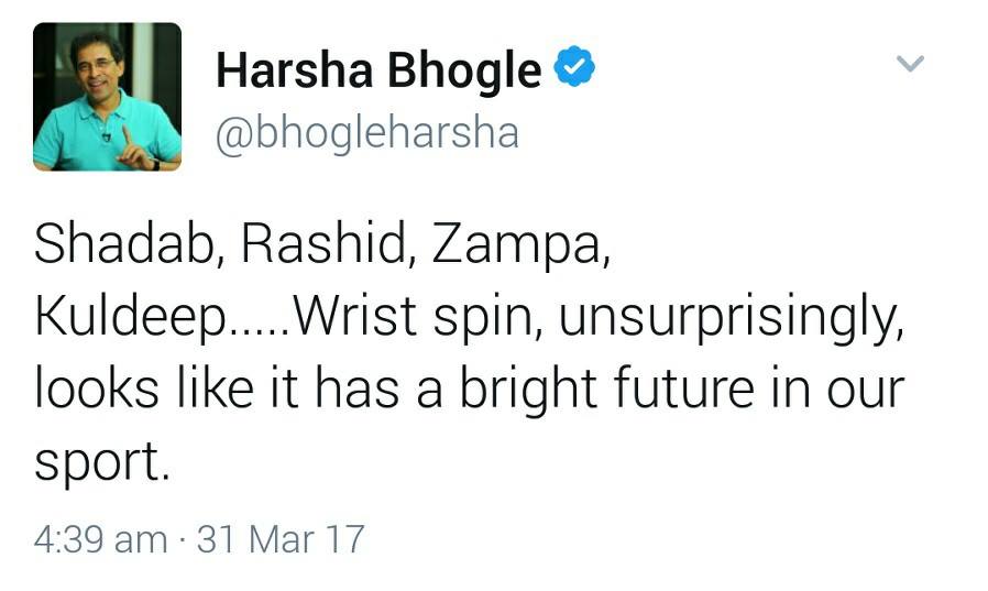 Harsha Bhogle About Leg Spinners