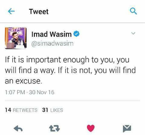 Imad's Tweet