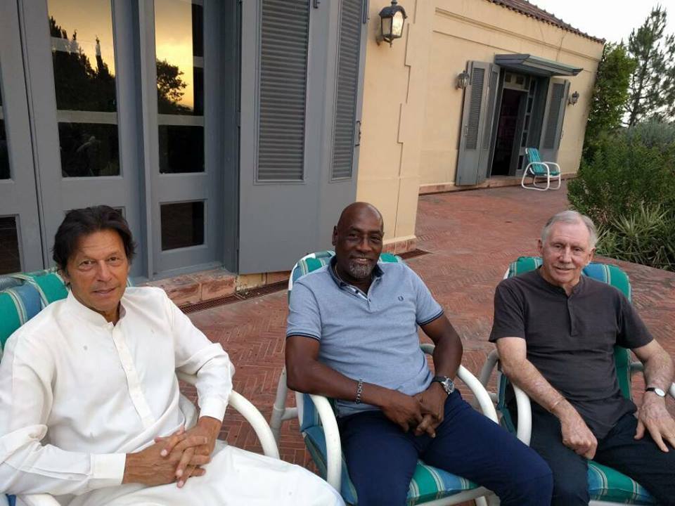 Imran Khan, Viv Richards & Ian Chappell