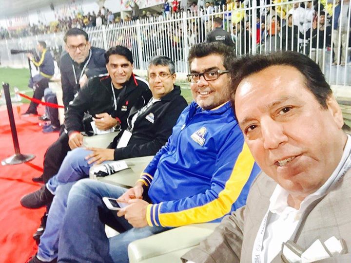 Javed Shiekh In Karachi Kings Camp